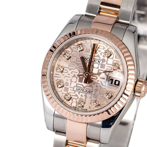 rolex lady datejust roman dial oyster rose gold jubilee|rolex lady datejust dial.